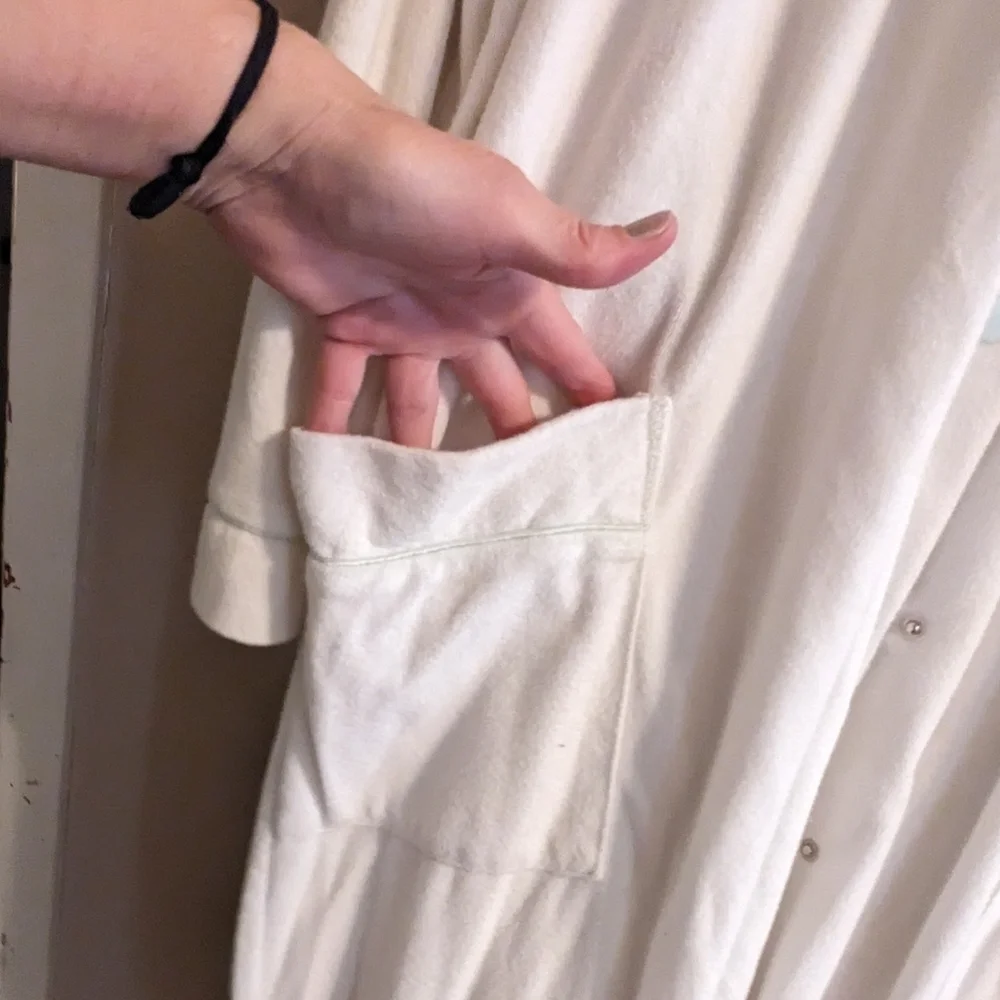 Ladies Terry Cloth Snap Up Robe - Picture 3 of 6